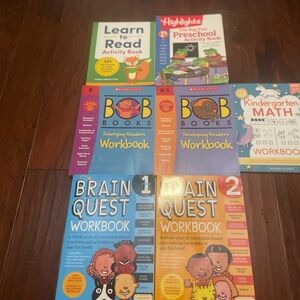 Brain quest and bob books lot